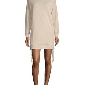 Chic Beige Long Sleeve Dress